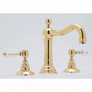 Rohl A1409lp Country Column Spout Widespreac Fauc With Porcelain Levers