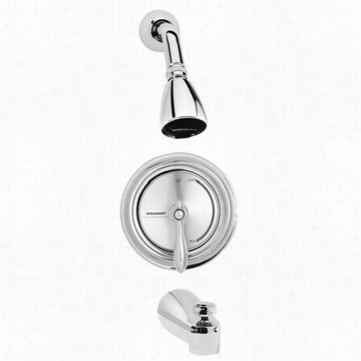 Speakman Sm-3030 Sentinel Mark Ii Single Metal Lever Handle Vandal-resisatmt Pressure Balanced Valve With Diverter  Tubb Spout An Adjustable  Spray Showerhead