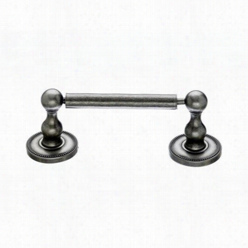 Top Knobs Ed4apa Edwardian Bath Tissue Holder With Eaded Backplate  In Antique Pewter