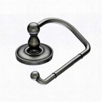 Top  Knobs Ed4ap Dedwardian Bath Tissue Hook With Plain Backplate In Antique Pewter