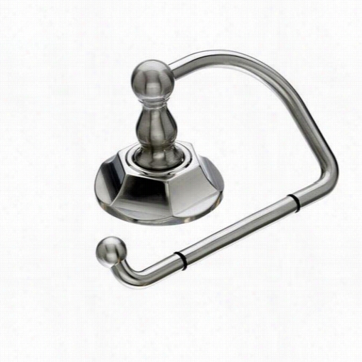 Top Knobs Ed4bsnb Edwardian Bath Tissue Hook With Hex Backplate In Brushed Satin Nickel