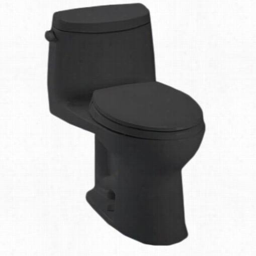 Toto Ms604114cef-51 Ultramax Ii One Piece Toilet In Ebon,y 1.28gpf