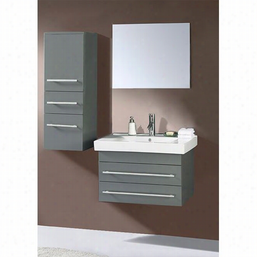 Virtu Usa Um-0381 Antonio Grey Bathroom Vanity - Vanity Top Included