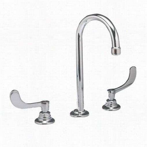 American Support 6540.180.002 Monterrey Double Wrist Blade Handle Bathroom Faicet In Polished Chrome With Lminar Issue