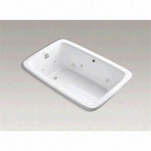 Kohler K1158-he Bancroft 66"" X 42"" Drop-in Whirlpool Bath Wit Custom Pump Location And Heater Facetiousness Hout Trim