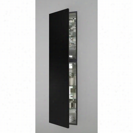 Robern Mf20d6f20re M Series 19-1/4q&uot;q&uot;w X 6"&qut;d Single Door Rightt Hinged Cabinet In Black With Electric