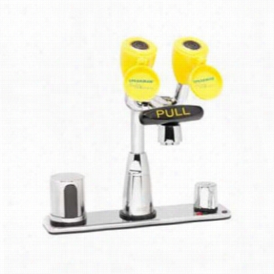 Speakman Sef-1824 Eyesaver Ac Operated Sensor Aabove Counter Mixer Eyewash Faucet
