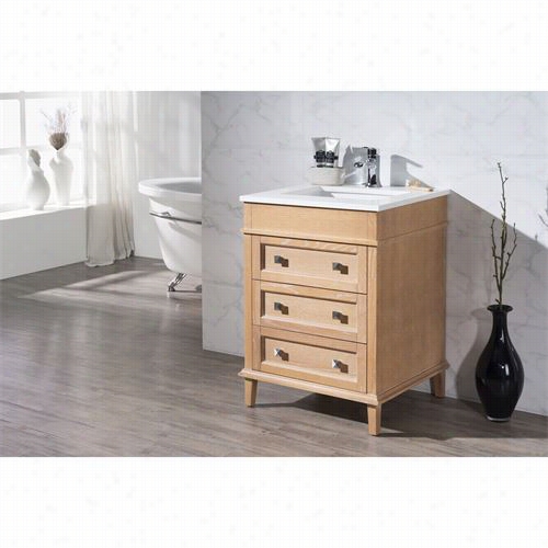 Stufuehome Ty-7223-25-qz Norwood 25"" Single Decline Bathroom Vanity In Light Wood - Vanity Top Inculded
