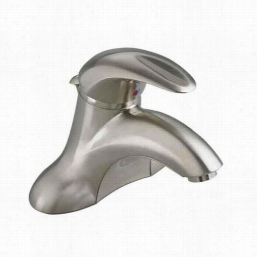 American Standard 7385.04.5295 Reliant 3 Lver Handle Centerset Bathroom Faucet In Satin Nickel With Po P Up Drain