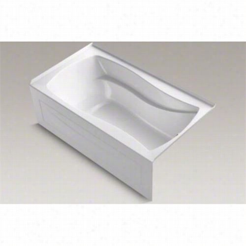 Kohler K1-224-gra Mariposa 66"" X 36"" Alcve Bath With Inetgral Apron And Righr Hand Dra In