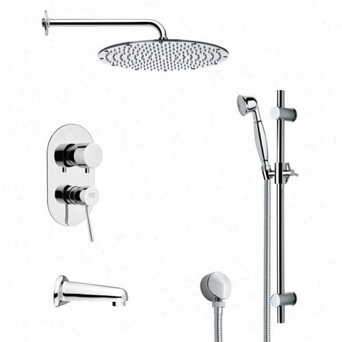 Reemr B Y Nameek's Tsr9090 Galiano Contemporary Tub And Shower Fsucet In Chrome With 3-1/7""w Handheld Shower