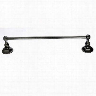 Top Knobs Ed10ap B Edwardian Bath 30"" Single Towel Rod With Hex Backplate In Antique Pewteer