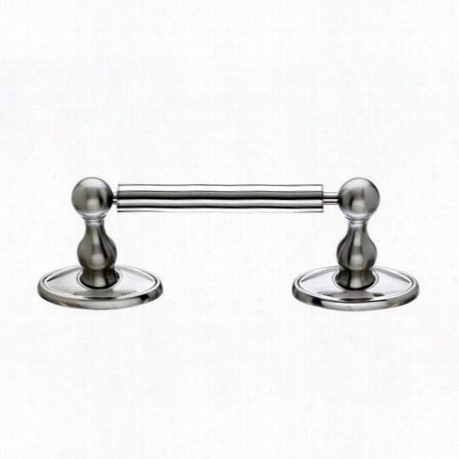 Top Knobs Ed33bsnc Edwardian Bath Tissue Holder With Oval Backplate In Brushed  Satin Nickel