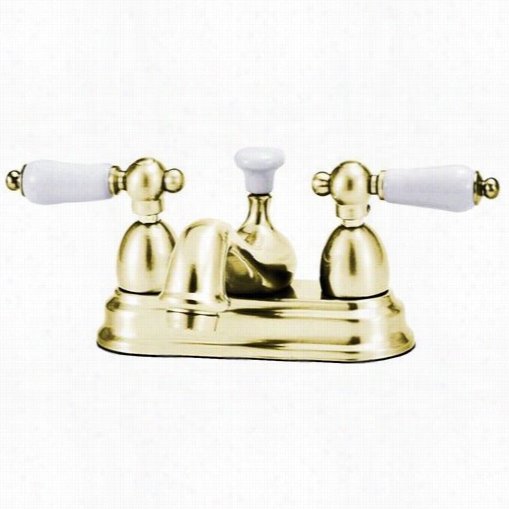 Elizabethan Classsic Eccs02 Bradsford 4"" Double Porcelain  Lever Handle Mid-arc Bathroom Faucet