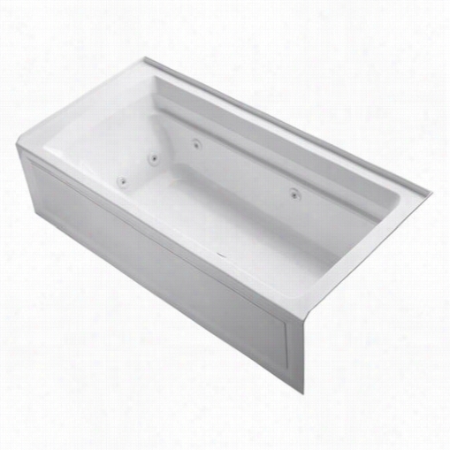 Kohler K-1124-raw Rche R 72"" X 36"&uqot; Alcovve Whirlpool Bath Withintegral Tile Flange And Right Hand Drain