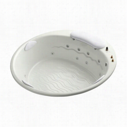 Kohler K-1397-h3 Riverbath 75"" Distance Through The Centre  Rotation Whirlpool Wtih Integral Fill