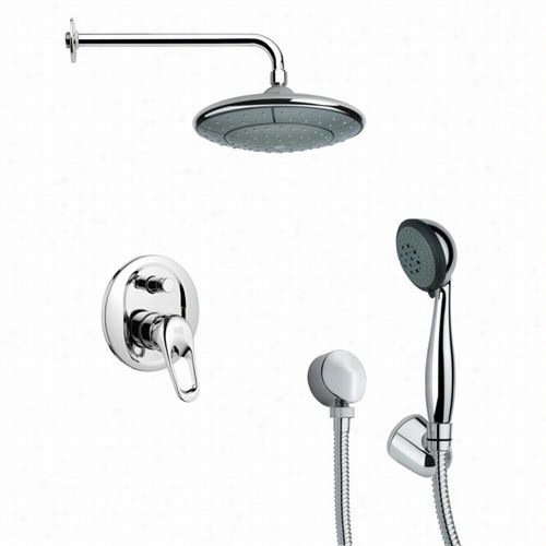 Remer In Proportion To Nameek's Sfh6030 Orsino 4-5/7"&quo;t Shower Faucet In Chrome With Handheld Shower And 12-3/5""h Div Erter