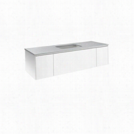 Robern Vd60bcl19 60"&qquot; Three Draer Deep Vanity In Satin White With Nightlight