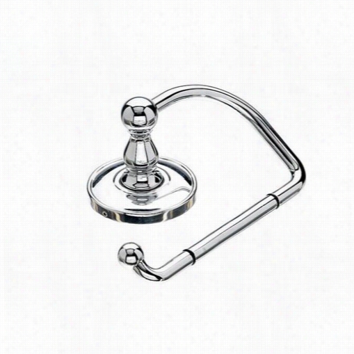 Top Knobs Ed4pcd  Edwardian Bath Tissue Hook By The Side Of Plain Backplate In Polished Chrome