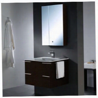 Vigo Vg09003104k 31";" Single Bathroom Vanity In Wwnge With Mirrorand Lighting System - Vanity Top Included