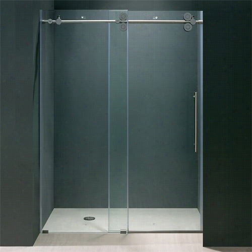 Vigo Vg6041 Elan 64"" Frameless Shower Dood