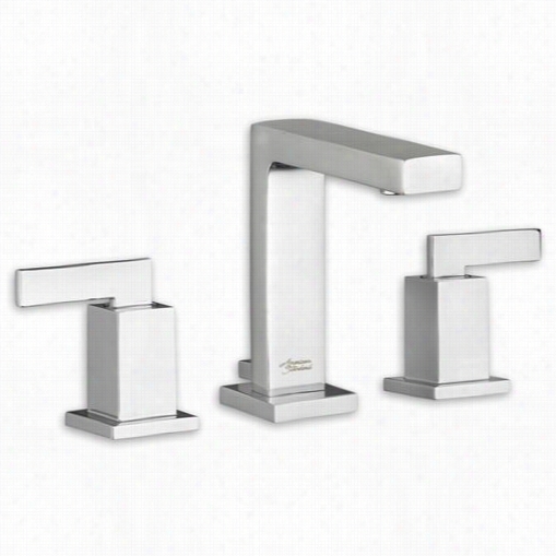 Americn Support 7 184851 Times Square Widespred Bathroom Fwucet With Square Spout