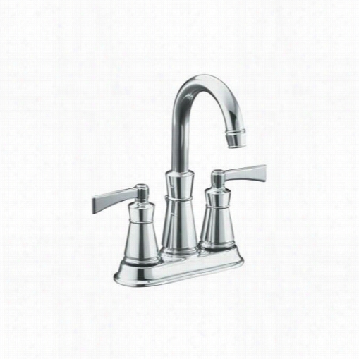 Kohler K-11075-4-cp  Archer Bathroom Faucet With 4"" Centers Polished Chrome