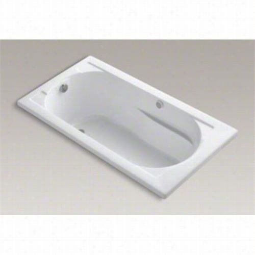 Kohler K-1357-gw Devonshire 60"" X 32quot;" Three Wall Alcove Drop In Bath With Reversible Drain And Bask Heat Dd Surfa Ce