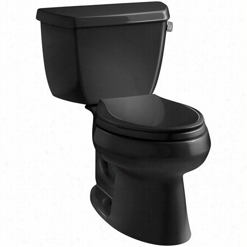 Kohler K-3575-tr Wellworth Classic 1.28 Gpf Elongated Toilet With Right Hand Trip Lever With Tank Locks