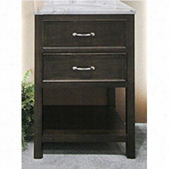 Ronbow 05 2724-f13 Newcastle 24"" Wood Vanity Cabnet With One Functional Drawer In Cafe Walnut
