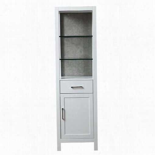 Stufurhome Hd-218lc Gracie 20"" Linen Cabinet In White