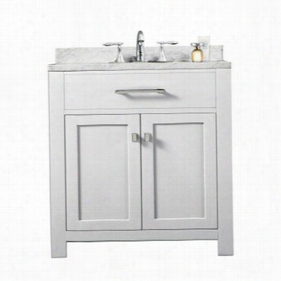 Take In ~ Creatio Nmadison-30 Madison 30"&suot; Solid White Single Sink Bathroom Vanity