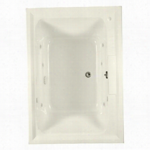 American Standard 2748.048wc.222 Place Square 60&quuot;"x42""  Ecosilent Whirlpool In Linen