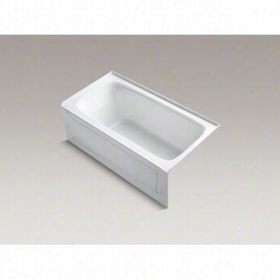 Kohler K-1151-graw Bancroft 60"" X 32"" Theee Wall Alcove Bath With Integral Apron And Right Hand Drain