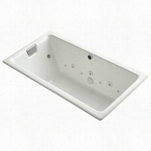 Kohler K-8556-ah Tea-for-two 66"" X 36"" Drop-in Effervescence Whirlpool Bath With Spa Experience