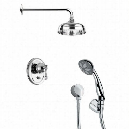 Remer By Nameek'ss Fh6027 Orsino 4-5/7"" Shower System In Chrome With 6""h  Diverter