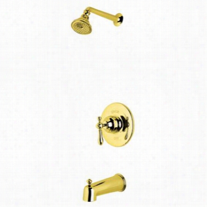 Rohl Ackit27el-ib Cisal Shower Package Ni Inca Brass With Ornate Metal Lecer