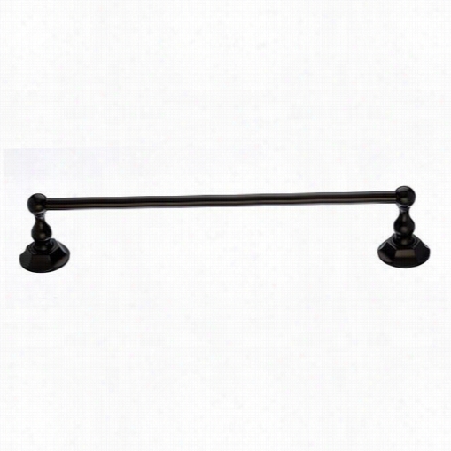 Head Knobs Ed10orbb Edwardian Bath 0"" Single Towel Rod With Hex Backplate N Oil Rubbed Bronze