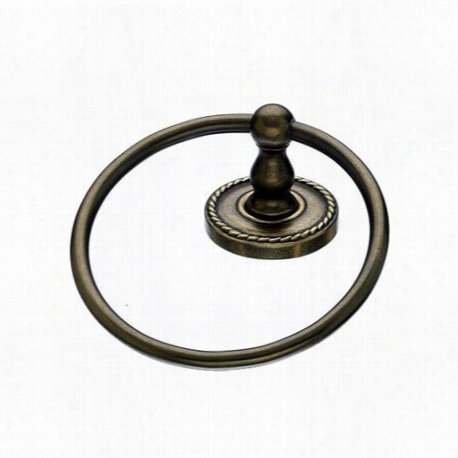 Top Knobs Ed5gbzf Edwardian Bath Circle With Rope Backplate In German Bronze