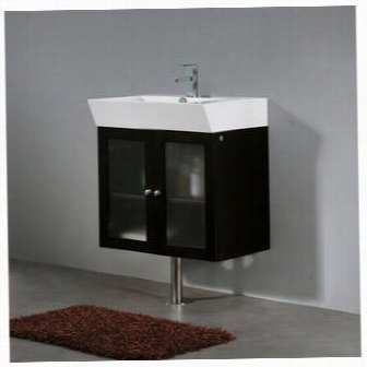 Vigo V09004104k1 25&quo;" Single Bathroom Vanity In Wenge - Vanity Top Included