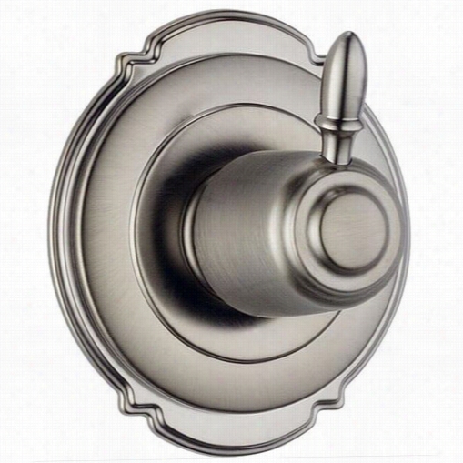 Delta T11955-ss Victorian 6 Setting Iverter Single Lever Handle Valve Rim Oly In Stainless