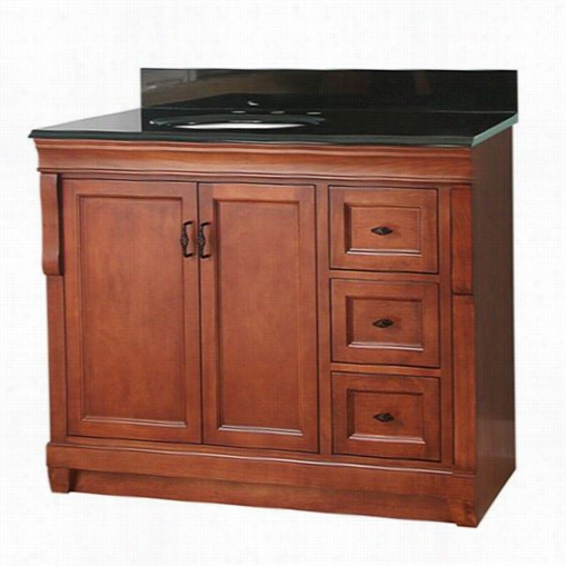 Forenost Naca3722dlb Napl Es 37"&quo T; Vainty With Murky Granite Top And Left Offset Basin - Vanity Top Included