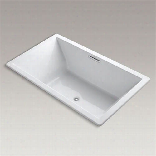 Kohler K-1174-vbw Underscore 7"" X 42"" Drop-in Vibracoustic Bath Tub With Bask Heated Surface
