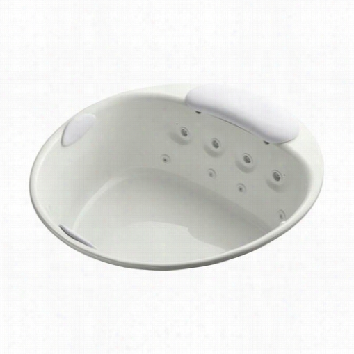 Kohler K-1394-h3 Riverbbath 66"" Diameter Round Lower In Whirlpool