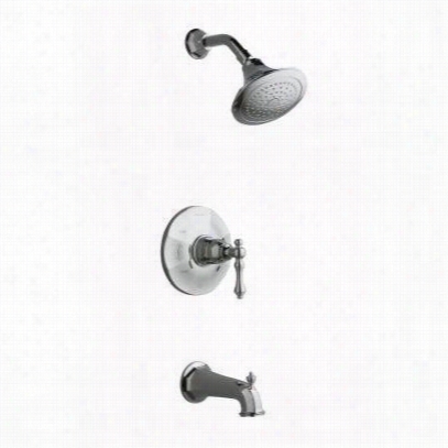 Kohler K-t13492-4ee Kelston Rite-temp Pessure Balancing Bath And Shower Faucet Trim With Metal Lever Handle