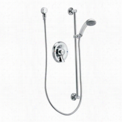 Moen T8346 Commercial Sincere Handle Posi-temp Hamd Sshower 2.5 Gpm With Glide Bar, Drop Ell And Meta Lhose