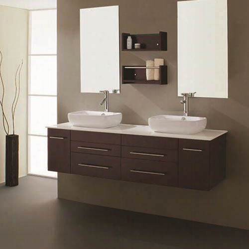 Virtu Usa Um-3051 Augustine Eslresso Do Uble Sink Bathroom Vanity - Vanity Top Included
