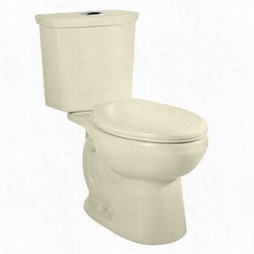 American Standard 2888.216.021 H2option Siphonic Dual Level Irghtheight Round Front Toilet In  Bone