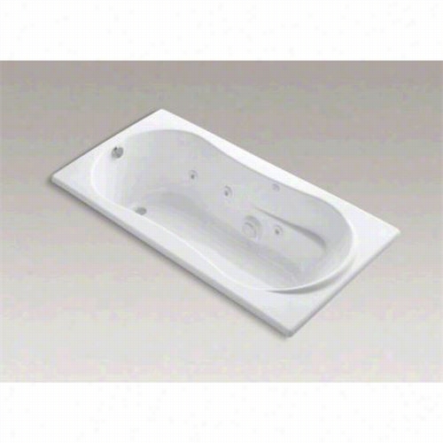 Kohler K-1157-rh 72"" X 36"" Alcove Whirlpool Bath With Tile Flange Right Hand Rdain And Heater