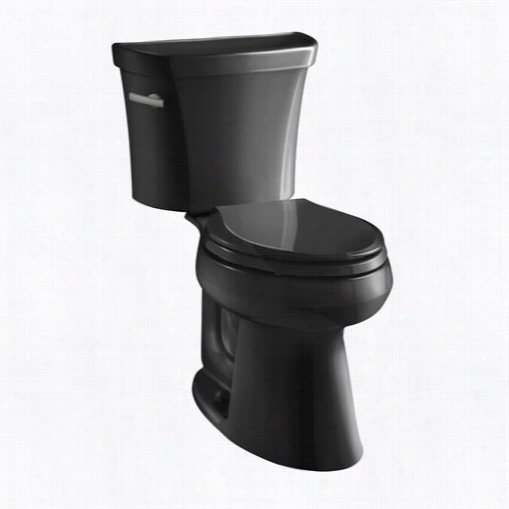Kohler K-3519-t Highljne Comfort Hill 1.1 Gpf Elongated Toilet With Tank Cover Locks And Left Hand Trip Le Ver Less Seat